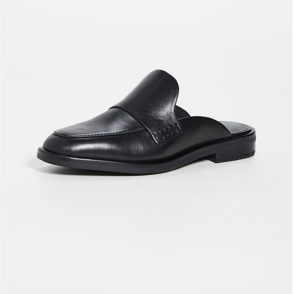 3.1 Phillip Lim Alexa Flat Mules in Black Leather - Picture 3 of 12